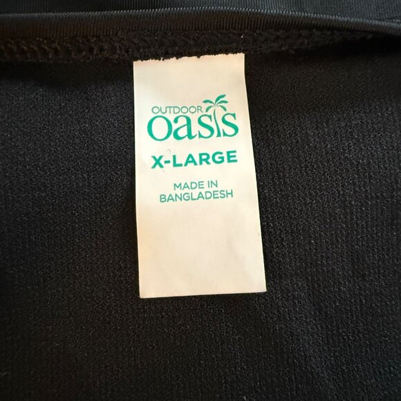 Oasis Black One Piece Swimsuit Sz XL Strappy Cross Back Bathing Suit Beach Pool - Picture 8 of 14